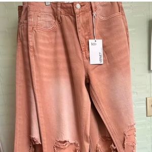 High rise vervet jeans